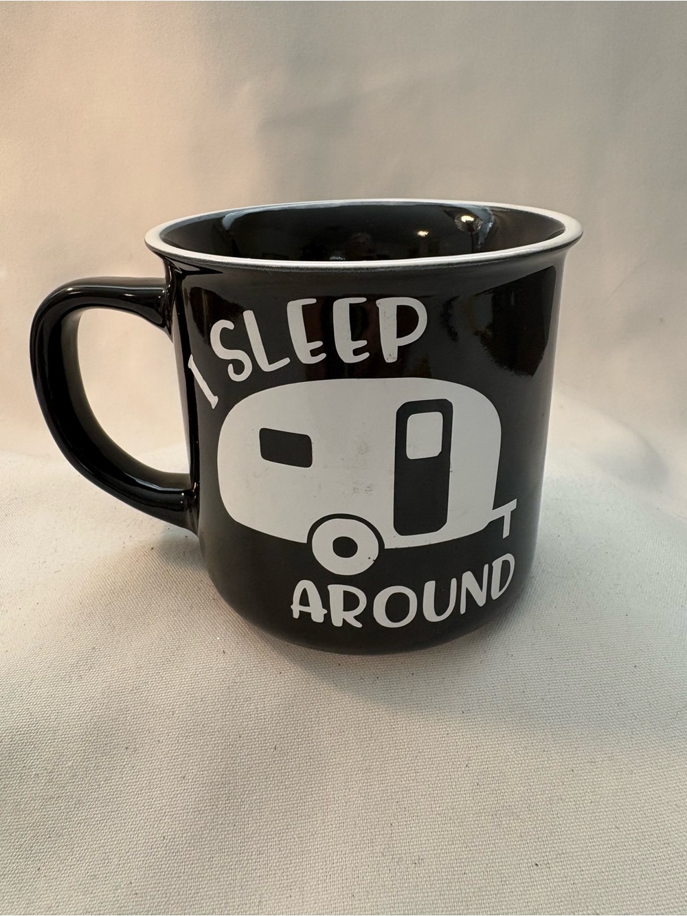 Ceramic, “I sleep around”coffee or tea mug